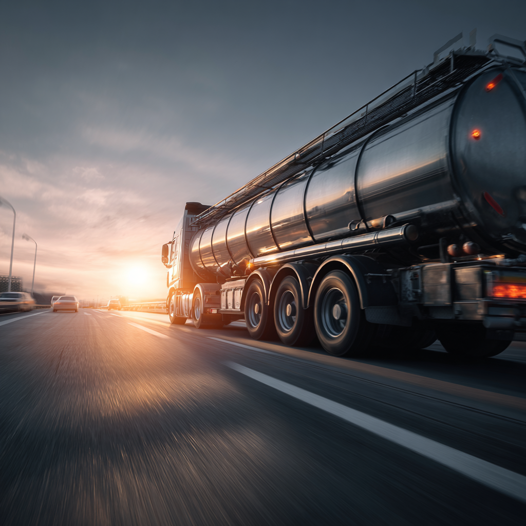 Mees Tanker Truck Transporting Gas On A Highway Dynamic Ligh 54104e13 Ac85 4ac7 937f 2b9535d277ad 1